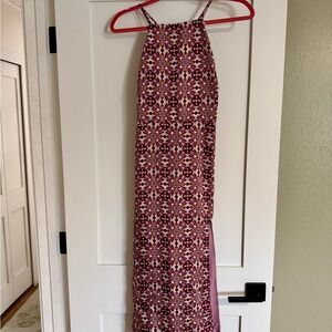 Le Lis Hippie Halter Midi Dress